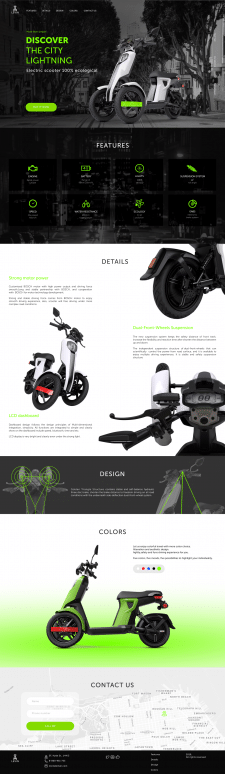 Electric Scooter LP Animated