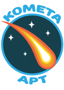 Картинка с надписью комета, пасхе