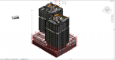 Модель с чертежами в Revit