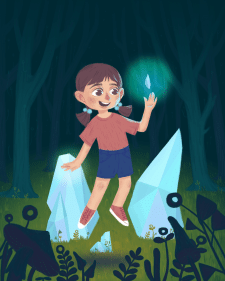 Girl with Stone